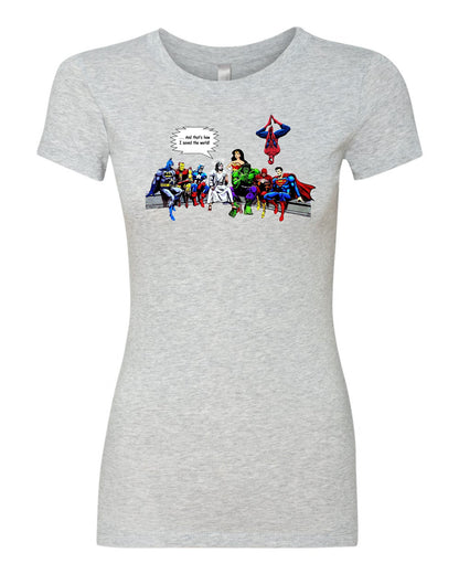 Jesus Superheroes And That's How I Saved The World Women's T-Shirt