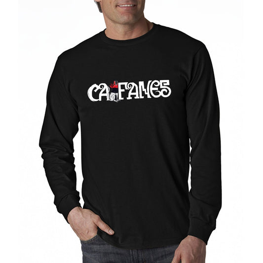 Rock en español Caifanes caifan head text long sleeve mens t-shirt