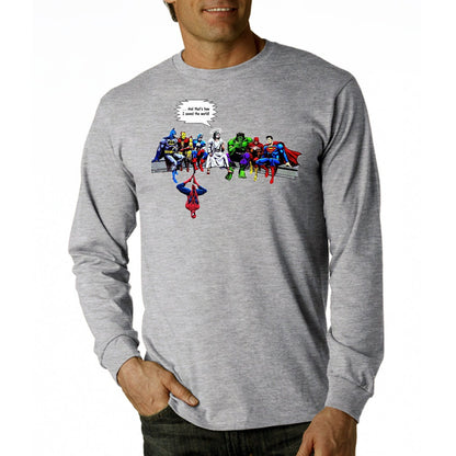 Jesus and Superheroes Original And That's How I Saved The World Men's Long Sleeve T-Shirt