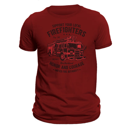 Firefighter Fire Department Fire Truck Men's T-Shirt