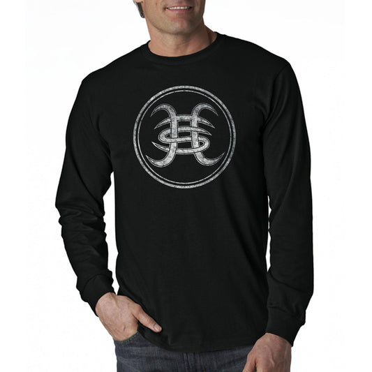 Heroes Del Silencio Bunbury Distressed Logo A Long Sleeve T-Shirt