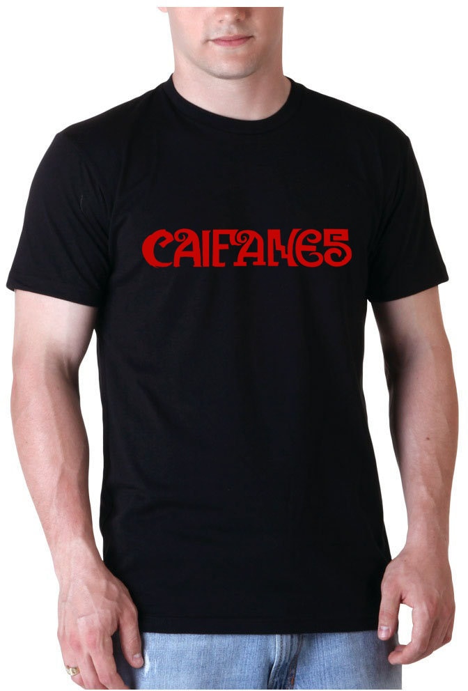 Rock en español: Caifanes Red Text Mens T-Shirt