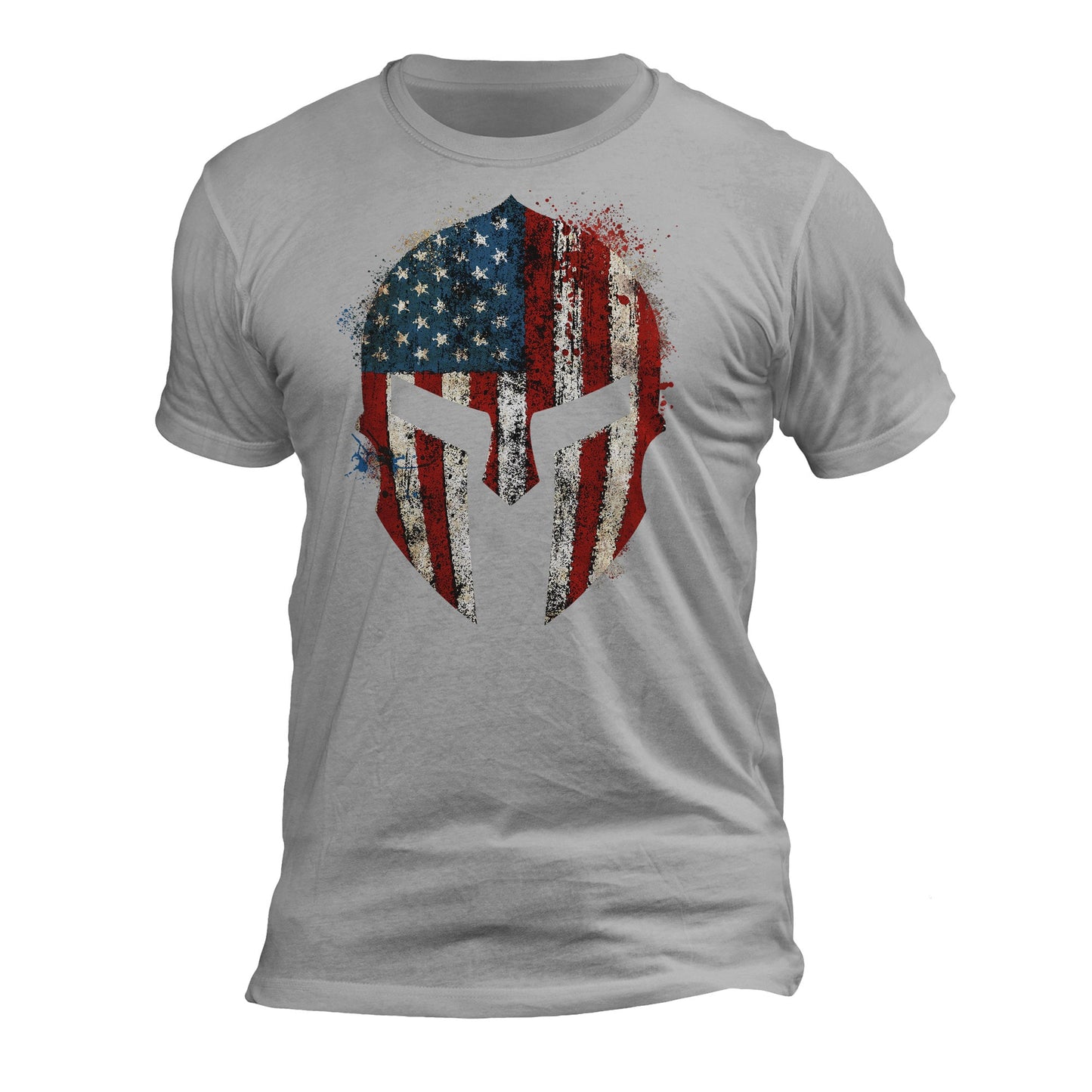 American Flag Spartan Patriotic Men's T-Shirt