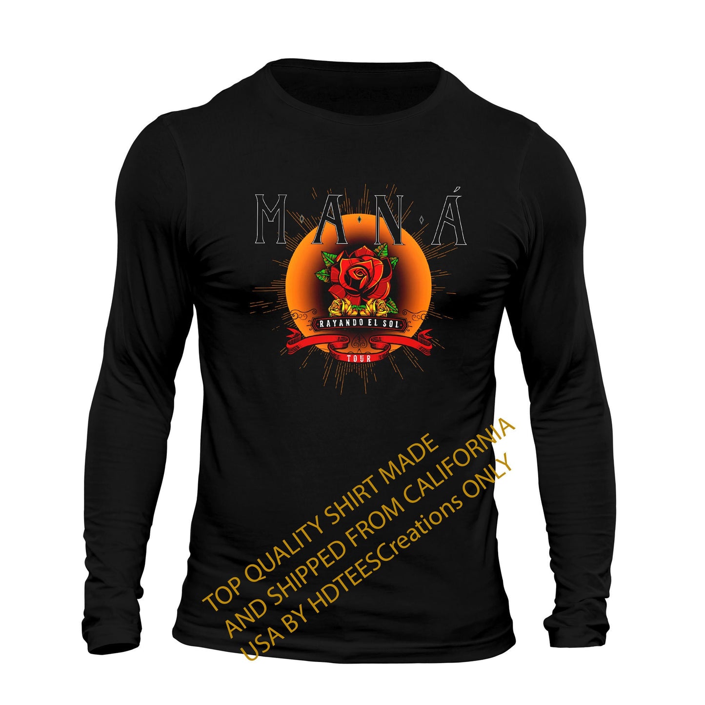 Rock en Español: MANA 2019 Men's Long Sleeve T-Shirt Playera