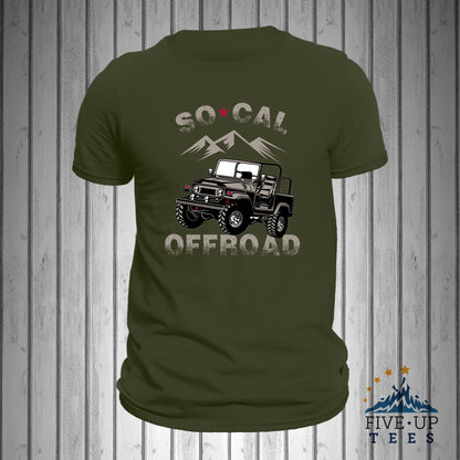 So Cal Off Road Four Wheeling Jeep Men's T-shirt