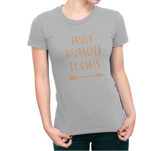 Easily Distracted By Goats Farm Women's T-Shirt