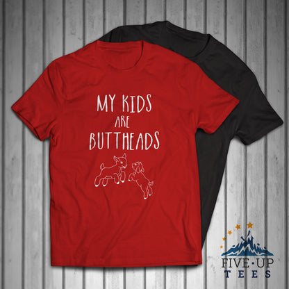 My Kids Are Buttheads Goats Farm Men's T-shirt