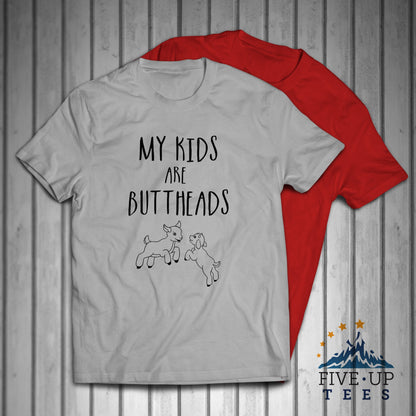 My Kids Are Buttheads Goats Farm Men's T-shirt