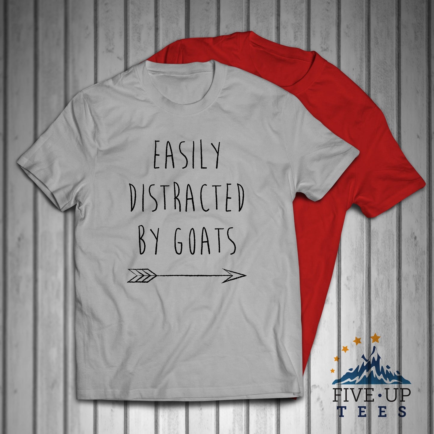 Easily Distracted By Goats Farmer Men's T-shirt