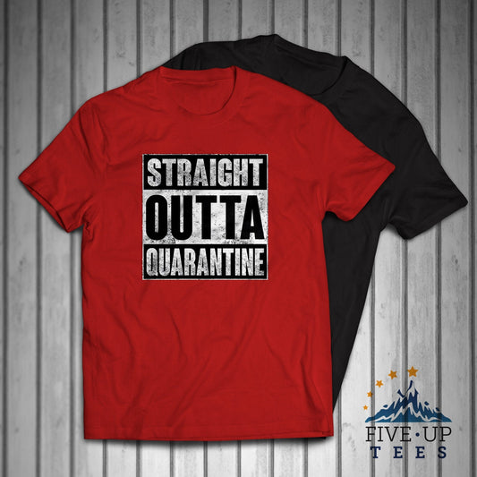 Straight Outta Quarantine Men's T-shirt