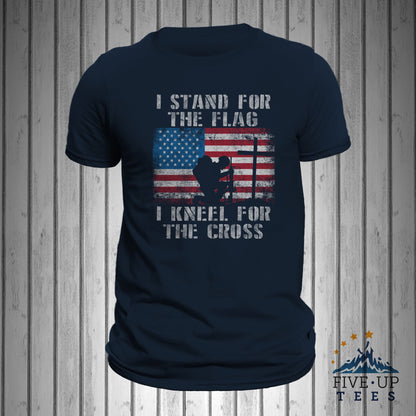 I Stand for the Flag I Kneel for the Cross T-shirt