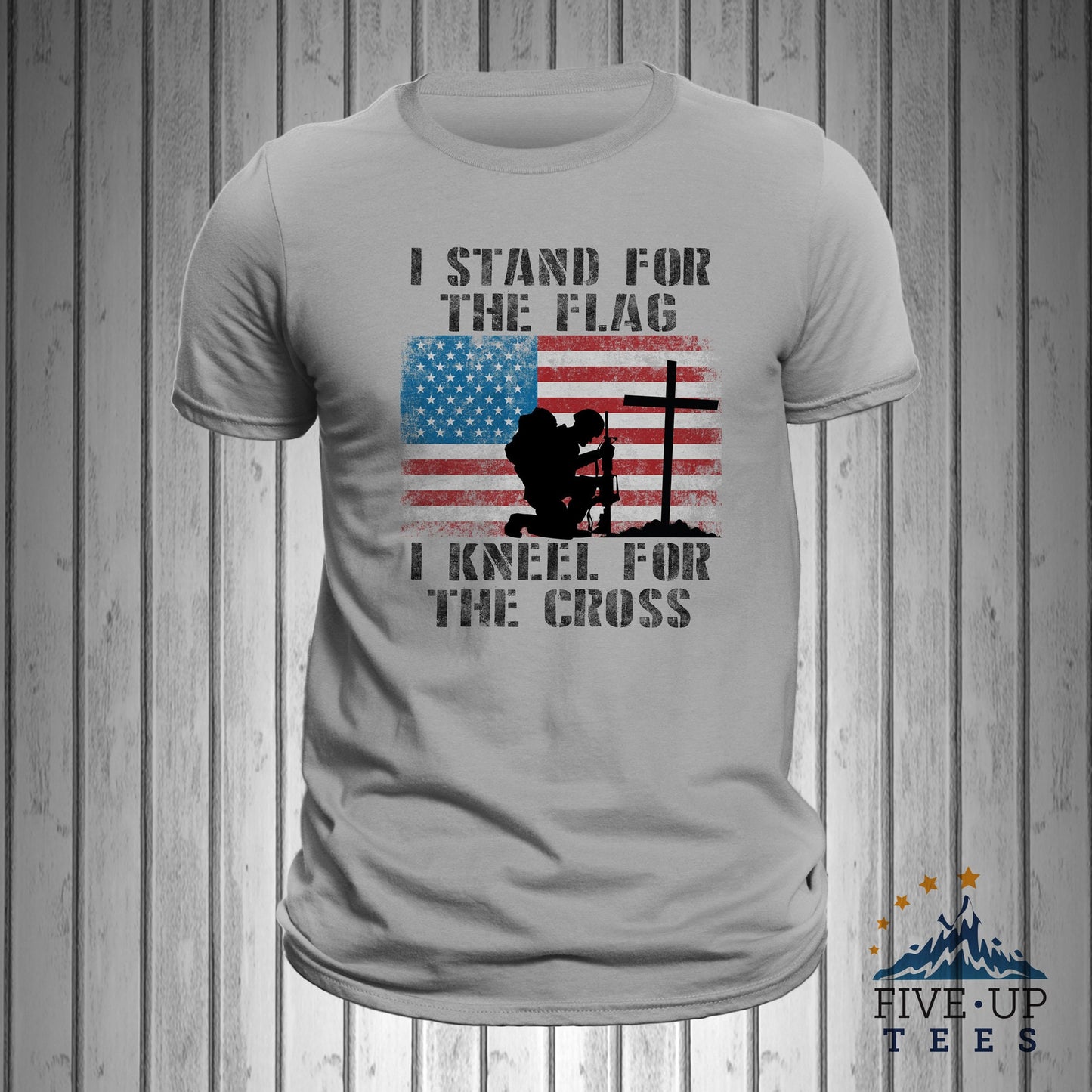 I Stand for the Flag I Kneel for the Cross T-shirt