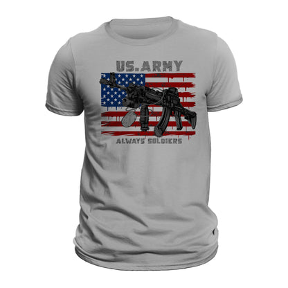 US Army Always Soldiers Patriotic Military Veteran Men's T-Shirt