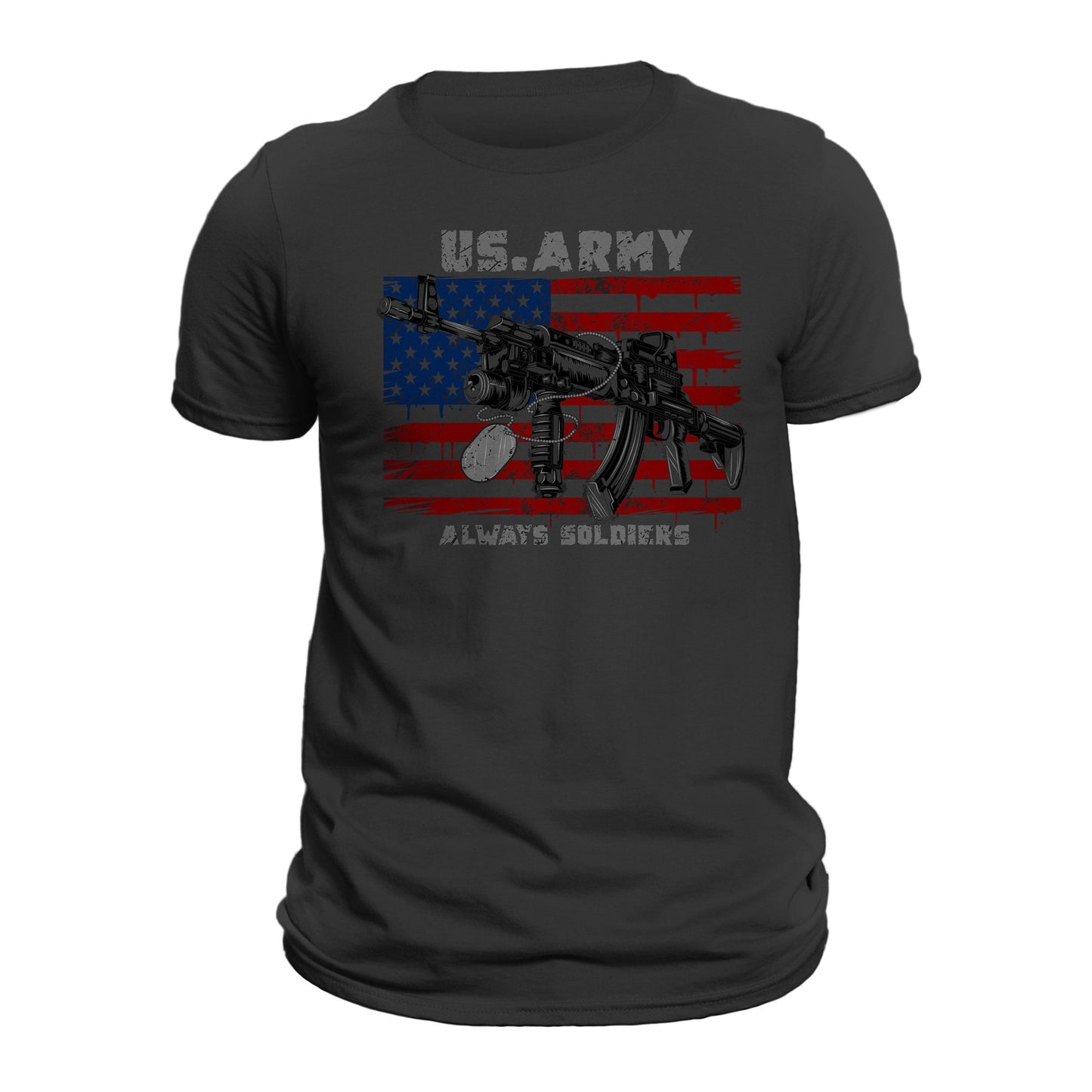 US Army Always Soldiers Patriotic Military Veteran Men's T-Shirt