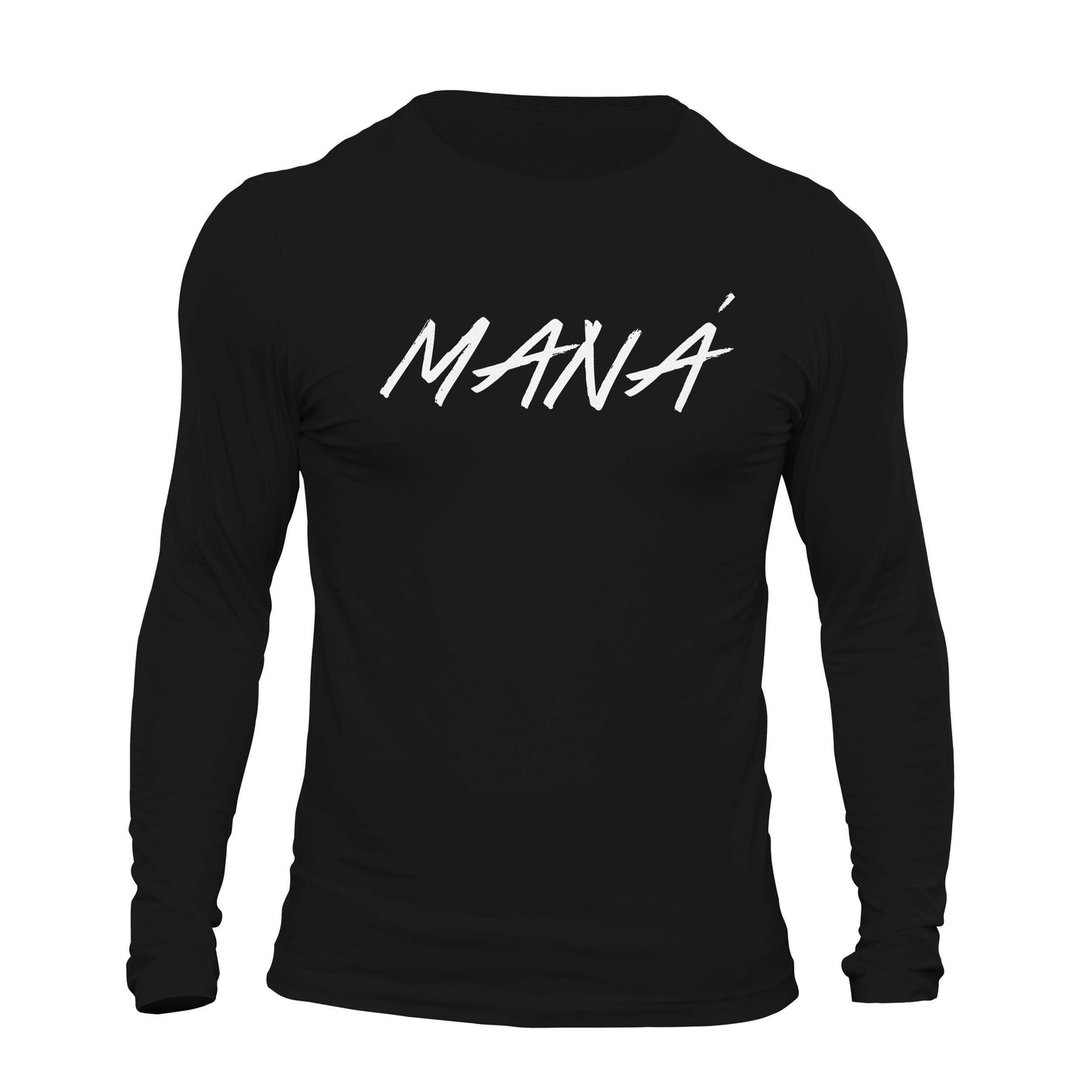 MANA Brushed Text Men's Long Sleeve T-Shirt Playera