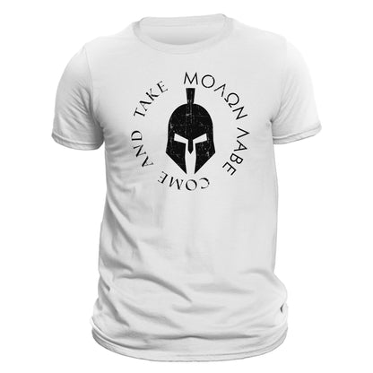 Molon Labe Spartan Warrior Helmet Men's T-Shirt