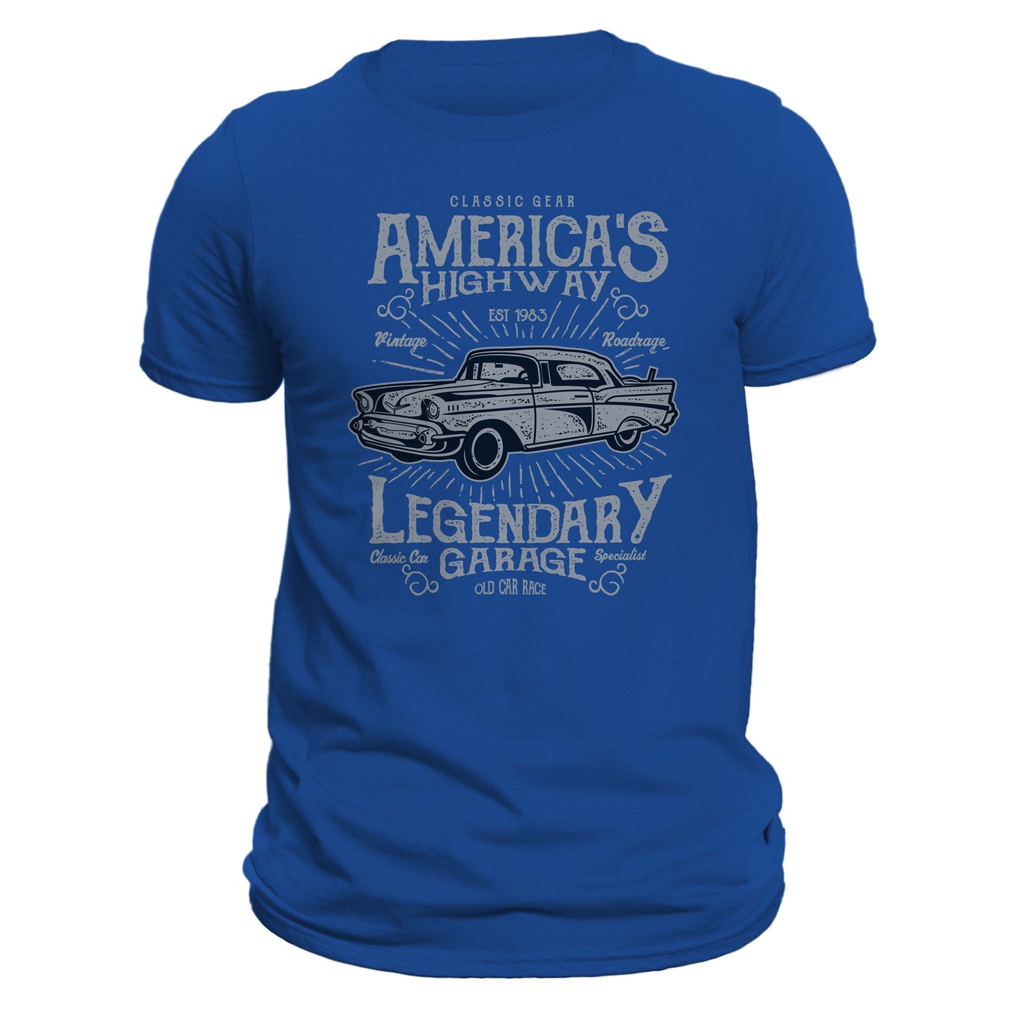 America's Highway Classic Car Old Car Race Men's T-Shirt