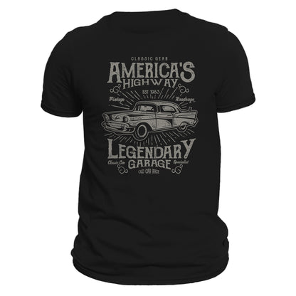 America's Highway Classic Car Old Car Race Men's T-Shirt