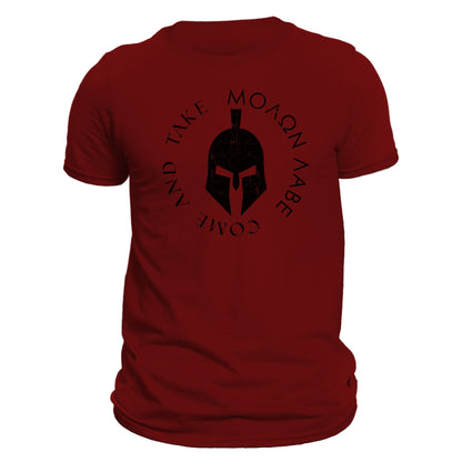 Molon Labe Spartan Warrior Helmet Men's T-Shirt