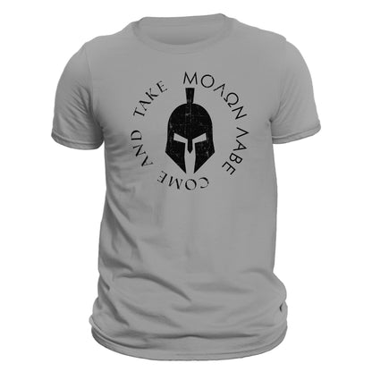 Molon Labe Spartan Warrior Helmet Men's T-Shirt