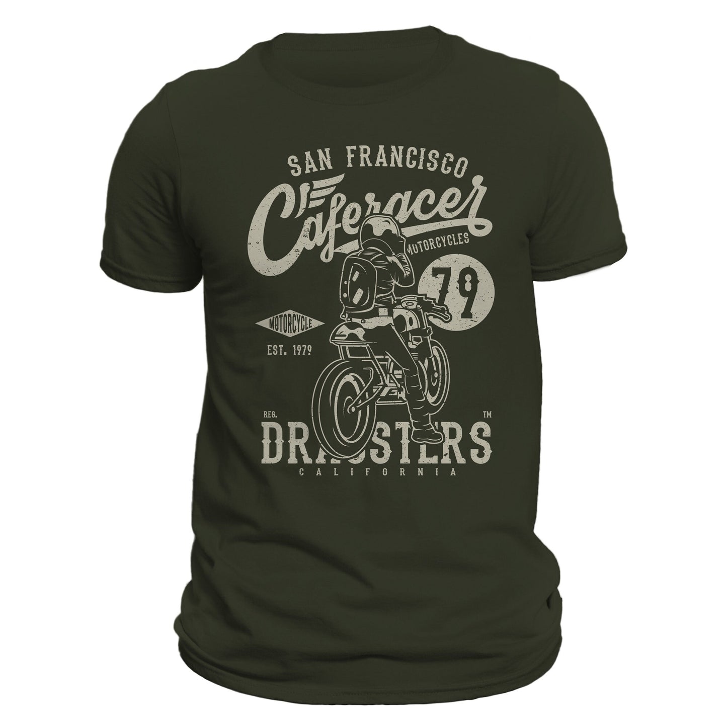 San Fransisco Cafe Racer 79 Motorcycle Men's T-Shirt