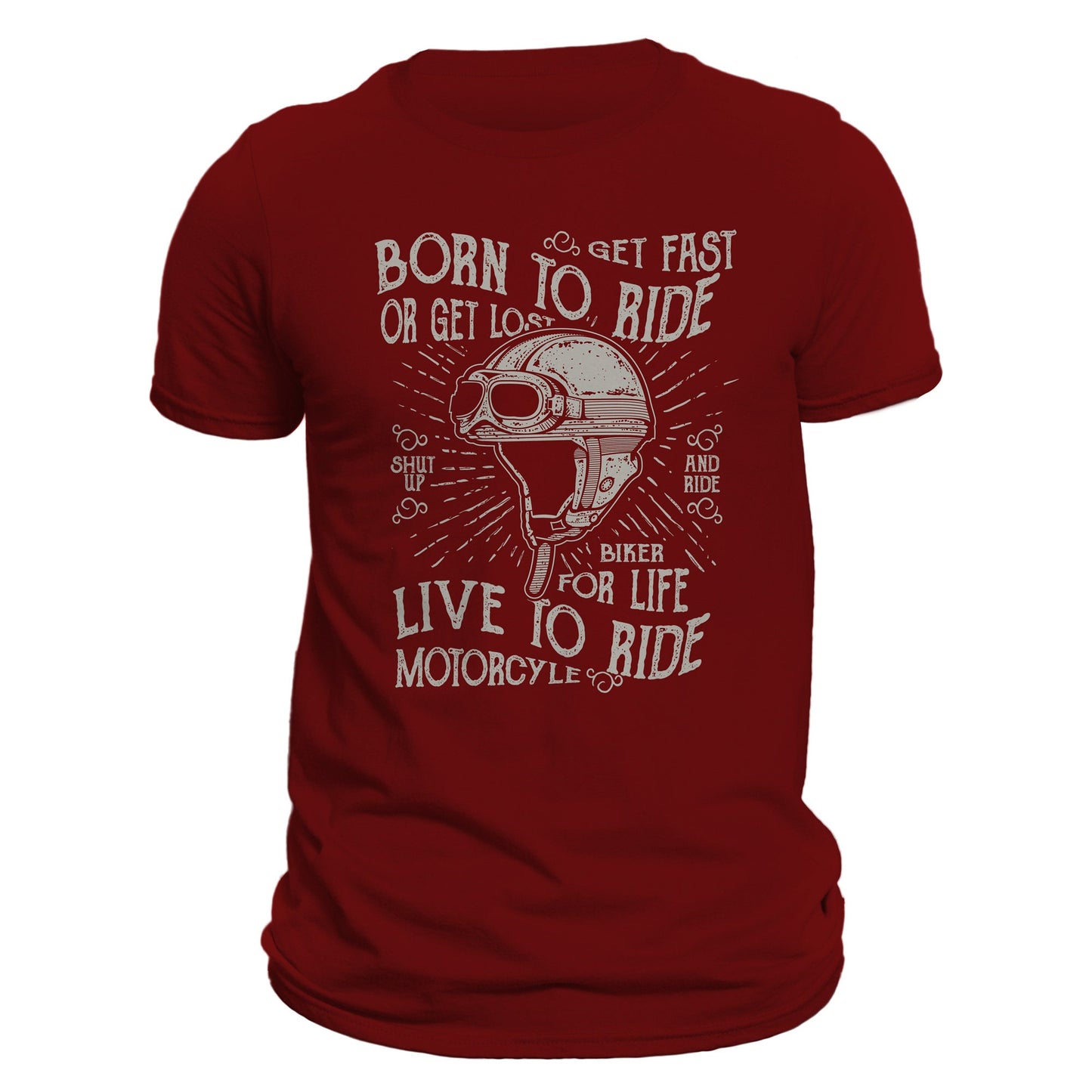 Born To Ride Biker For Life Men's T-Shirt