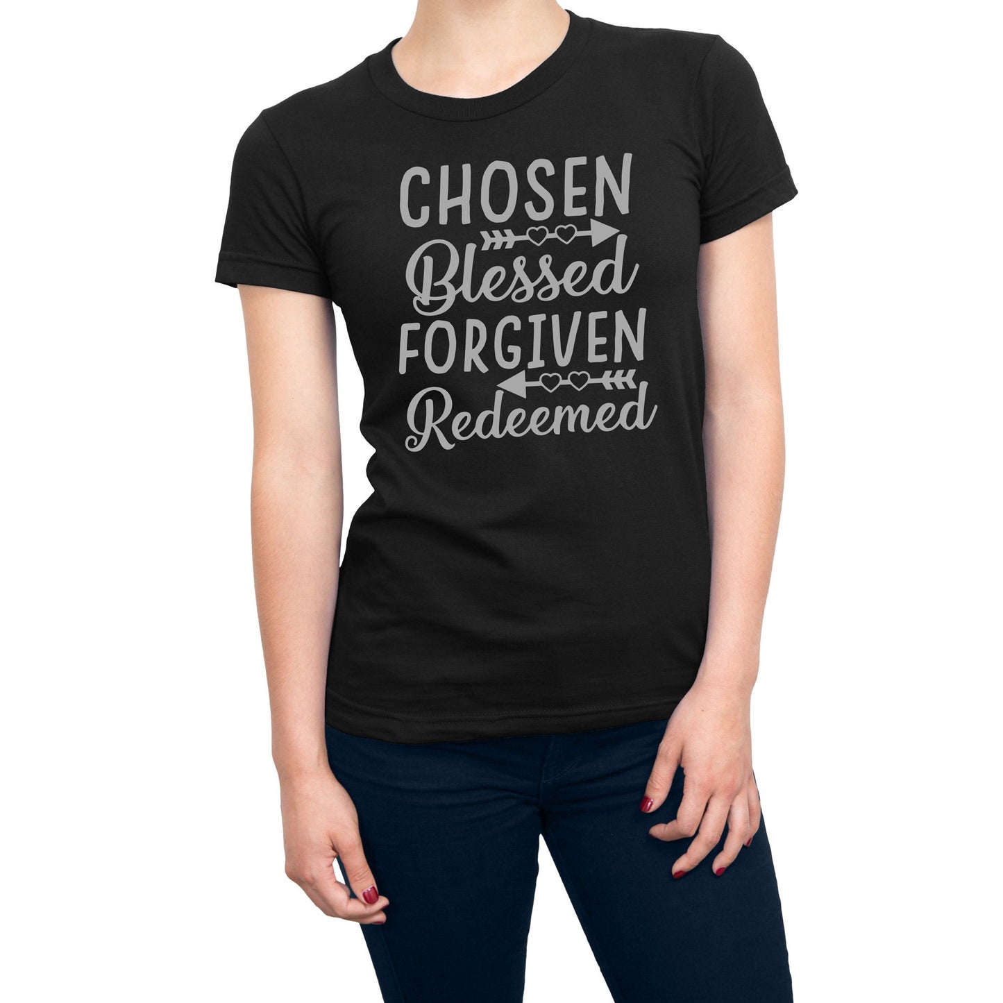 Chosen Blessed Forgiven Redeemed Christian Religious T-Shirt