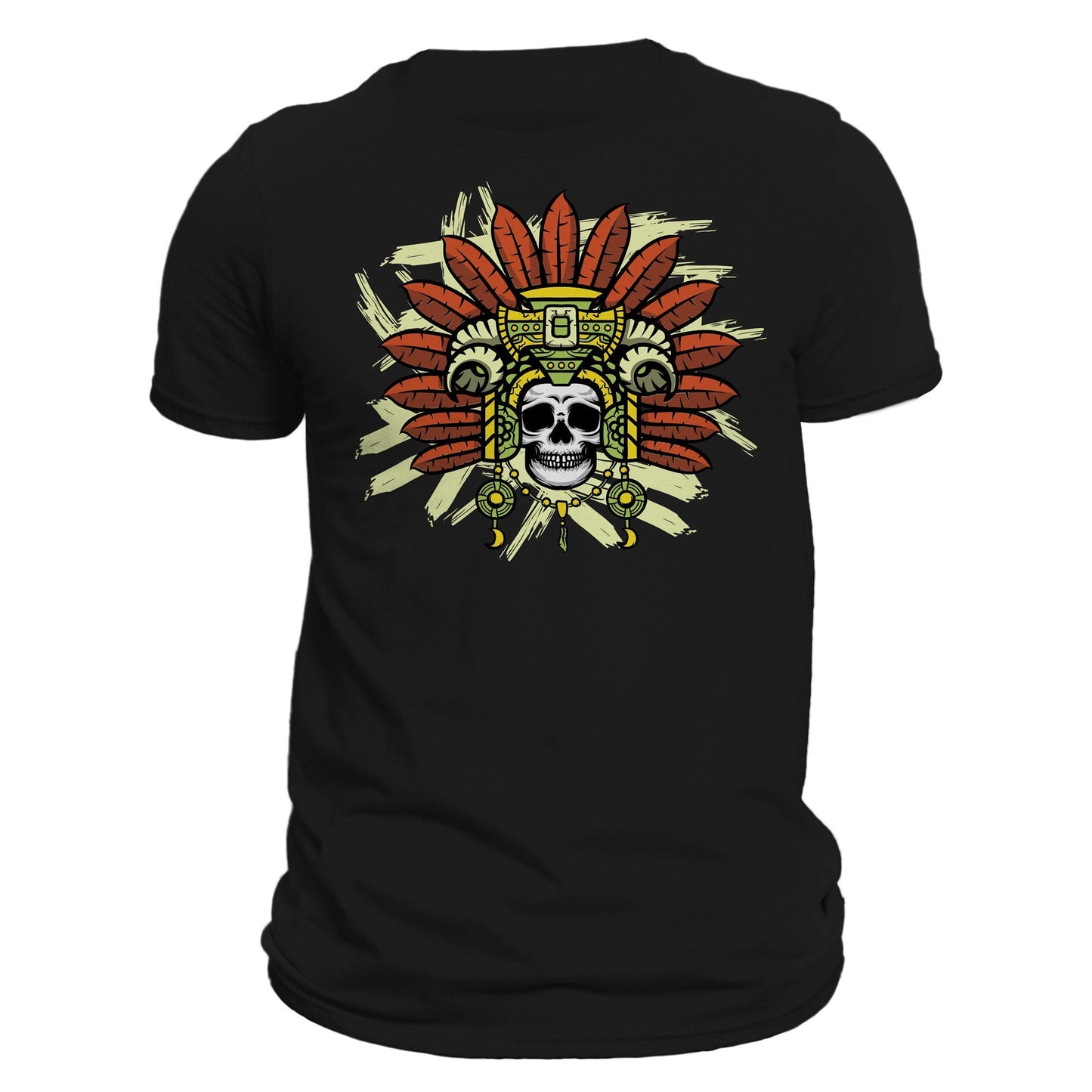 Maya priesthood Shaman Skull T-Shirt Shaman Maya Playera