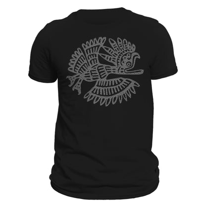 Quetzal Bird Aztec T-Shirt- Playera Con Pajaro Quetzal Azteca