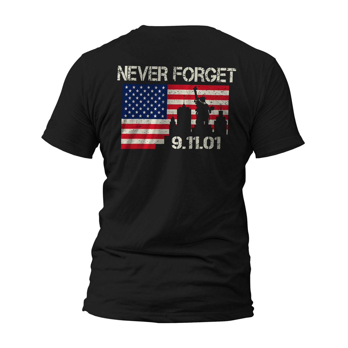 9/11 September 11th Never Forget Front or Back Print T-Shirt