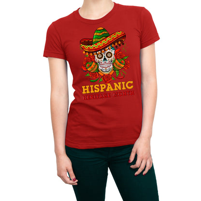 Hispanic Heritage Month Skull Latin America Mexican T-Shirt