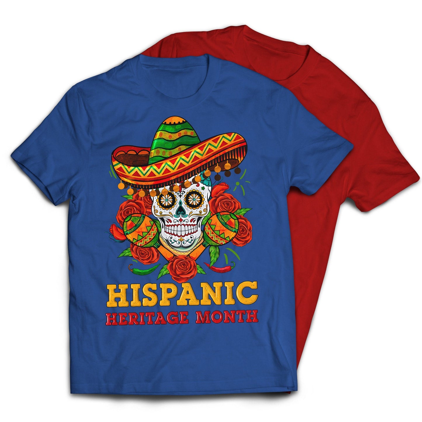 Hispanic Heritage Month Skull Latin America Mexican T-Shirt