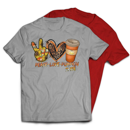 Peace Love Pumpkin Spice Halloween Fall T-Shirt