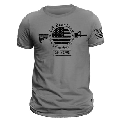 USA 2nd Amendment Giving Good Guys Guns T-Shirt