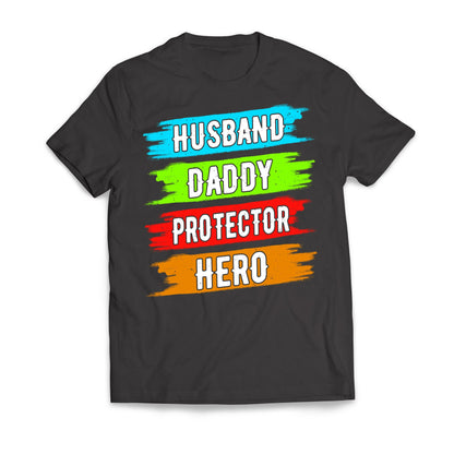 Father's Day Husband Daddy Protector Hero Men's T-Shirt