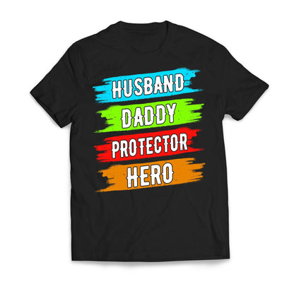 Father's Day Husband Daddy Protector Hero Men's T-Shirt