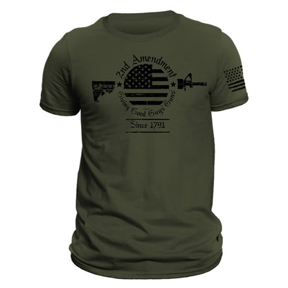 USA 2nd Amendment Giving Good Guys Guns T-Shirt