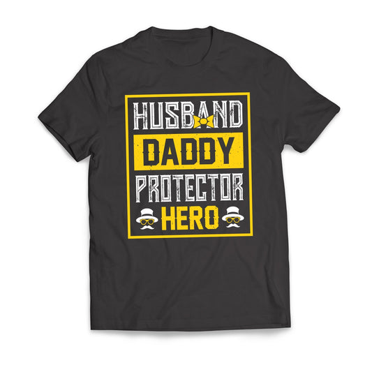 Husband DADDY Protector Hero Father's Day T-Shirt