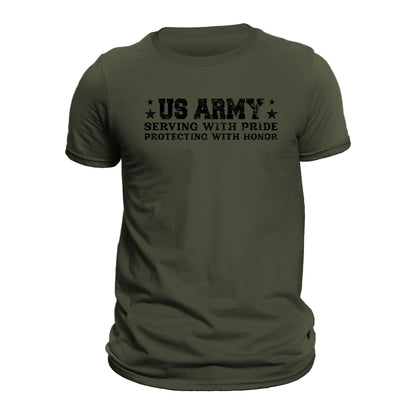 US Army Serving With Pride Protecting With Honor T-Shirt