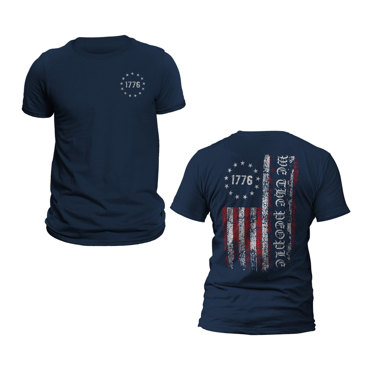 1776 We The People USA Flag Patriotic T-Shirt