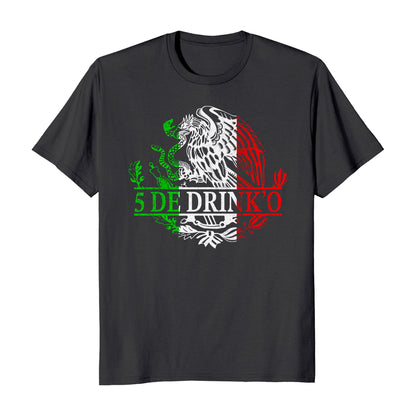 Cinco De Drink'o Cinco De Mayo Funny Mexican Eagle T-Shirt