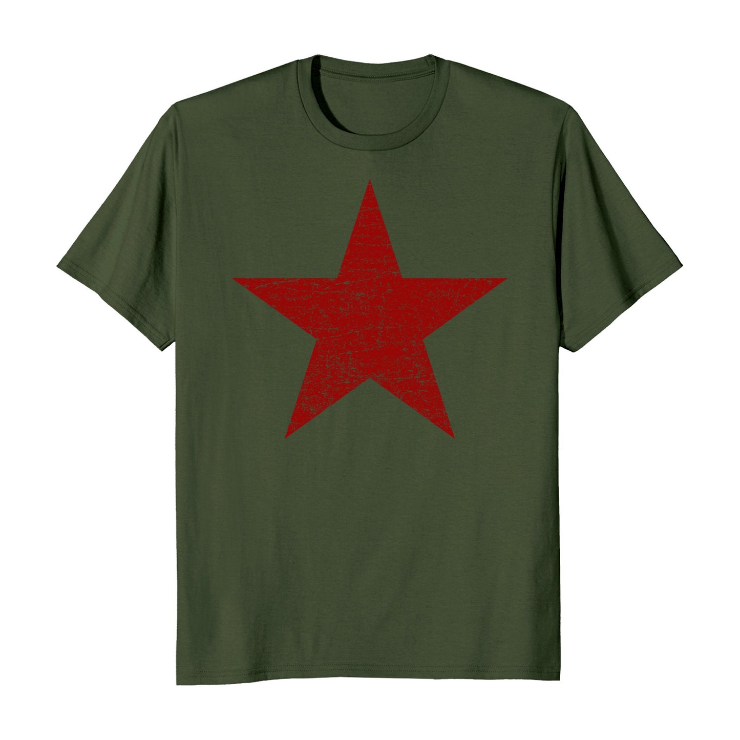 Distressed Red Star Men's T-Shirt