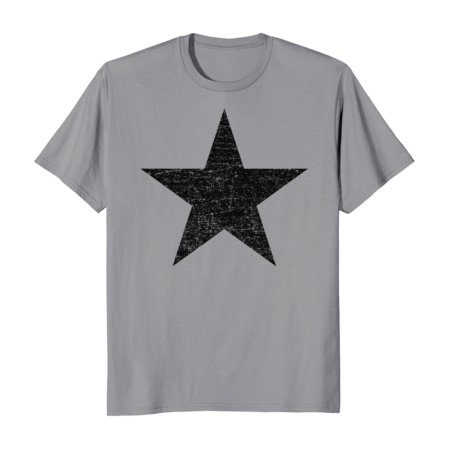 Distressed Black Star Men's T-Shirt