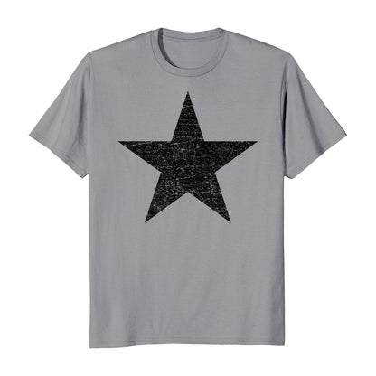 Distressed Black Star Men's T-Shirt