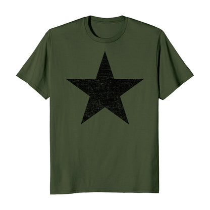 Distressed Black Star Men's T-Shirt