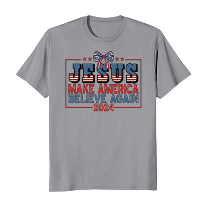 Jesus Make America Believe Again 2024 Election T-Shirt