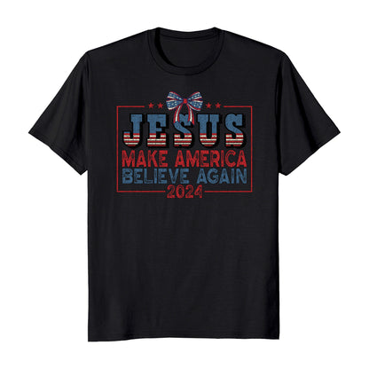 Jesus Make America Believe Again 2024 Election T-Shirt