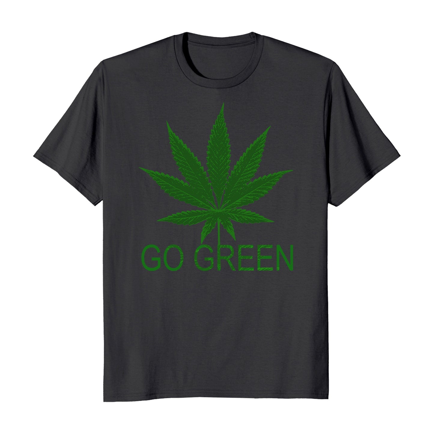 Go Green Marijuana Cannabis Weed 420 Men's T-Shirt