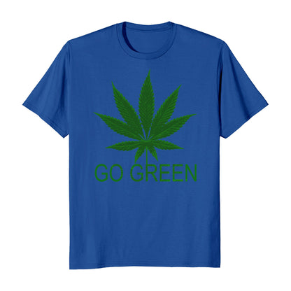 Go Green Marijuana Cannabis Weed 420 Men's T-Shirt