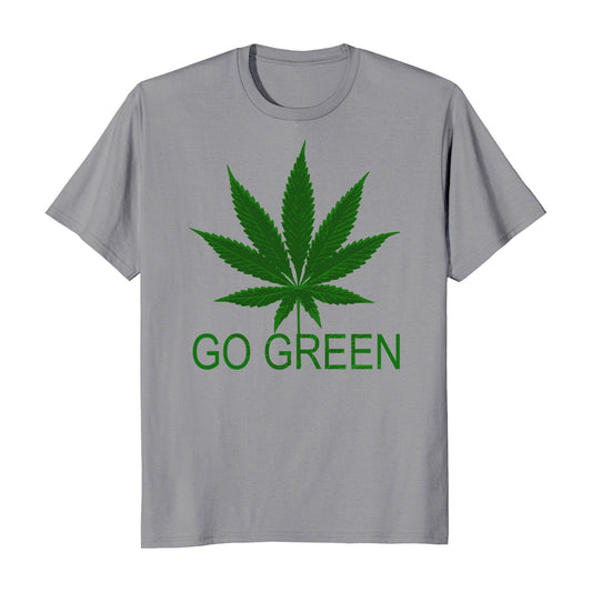 Go Green Marijuana Cannabis Weed 420 Men's T-Shirt